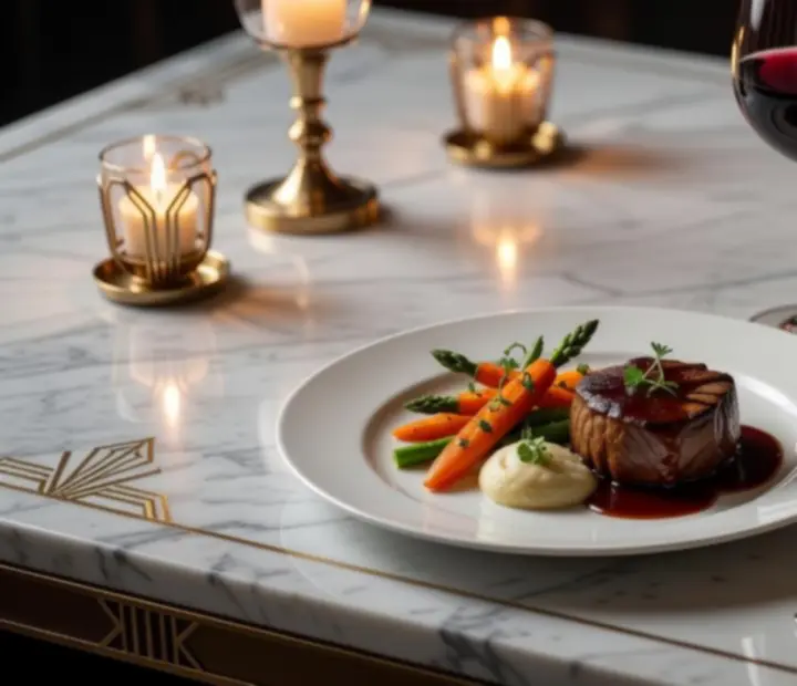 Gourmet fogásokhoz gondosan párosított borospoharak a Tisza Novat étteremben